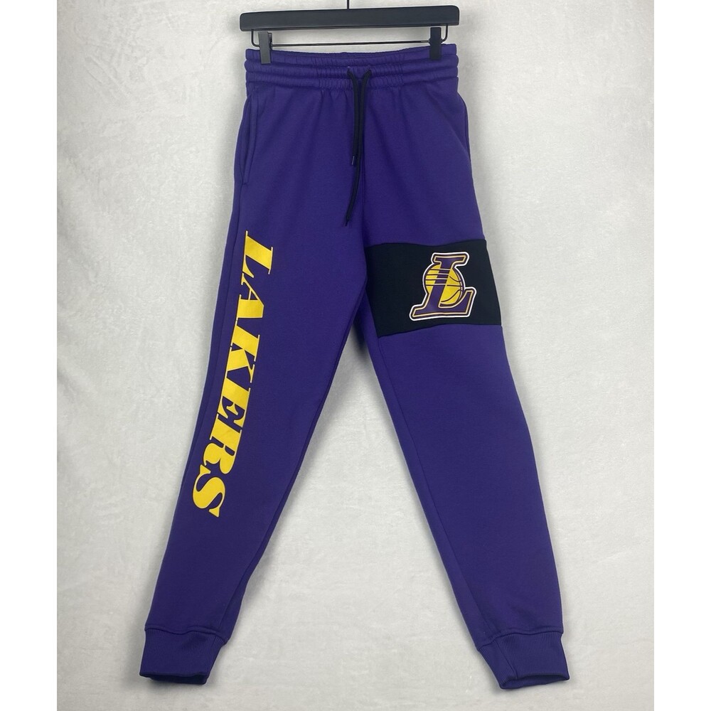 NBA Los Angeles Lakers Sweatpants Youth Small Purple Joggers Basketball Pockets